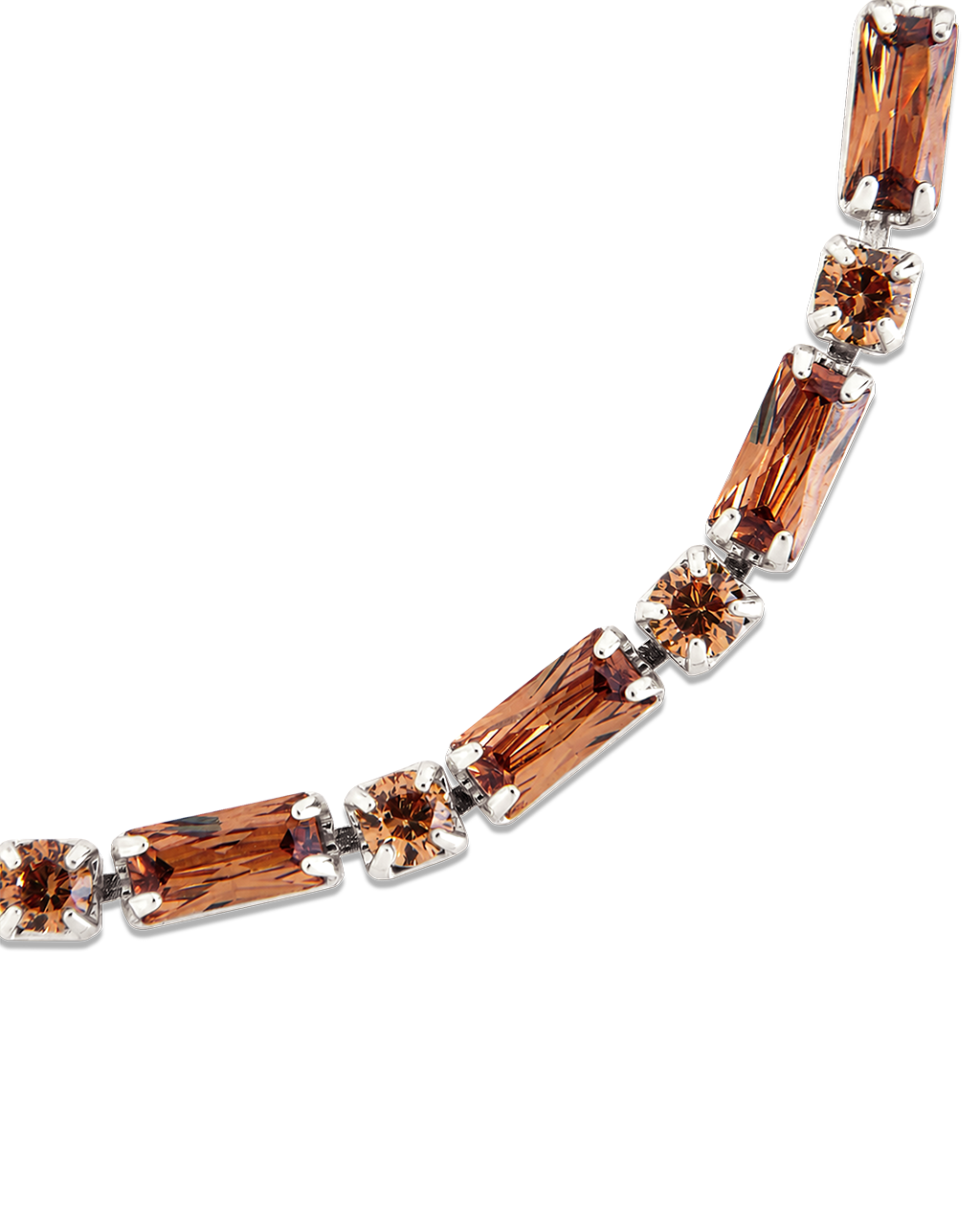 Georgia Chocolate CZ Tennis Bracelet