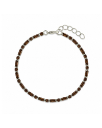 Georgia Chocolate CZ Tennis Bracelet