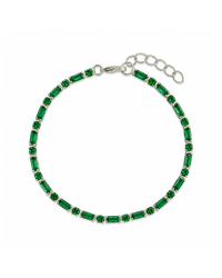 Georgia Emerald CZ Tennis Bundle - Sterling Forever