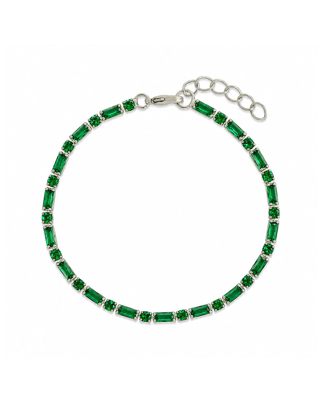 Georgia Emerald CZ Tennis Bundle - Sterling Forever
