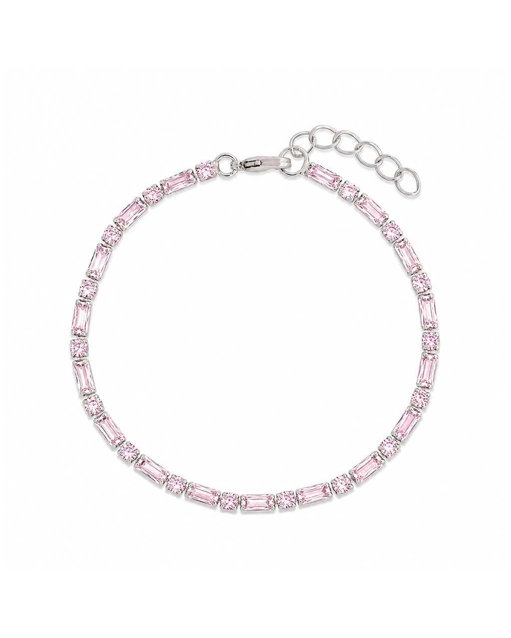 Georgia Light Pink CZ Tennis Bundle - Sterling Forever