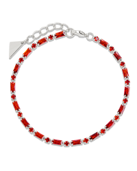 Georgia Garnet CZ Tennis Bracelet