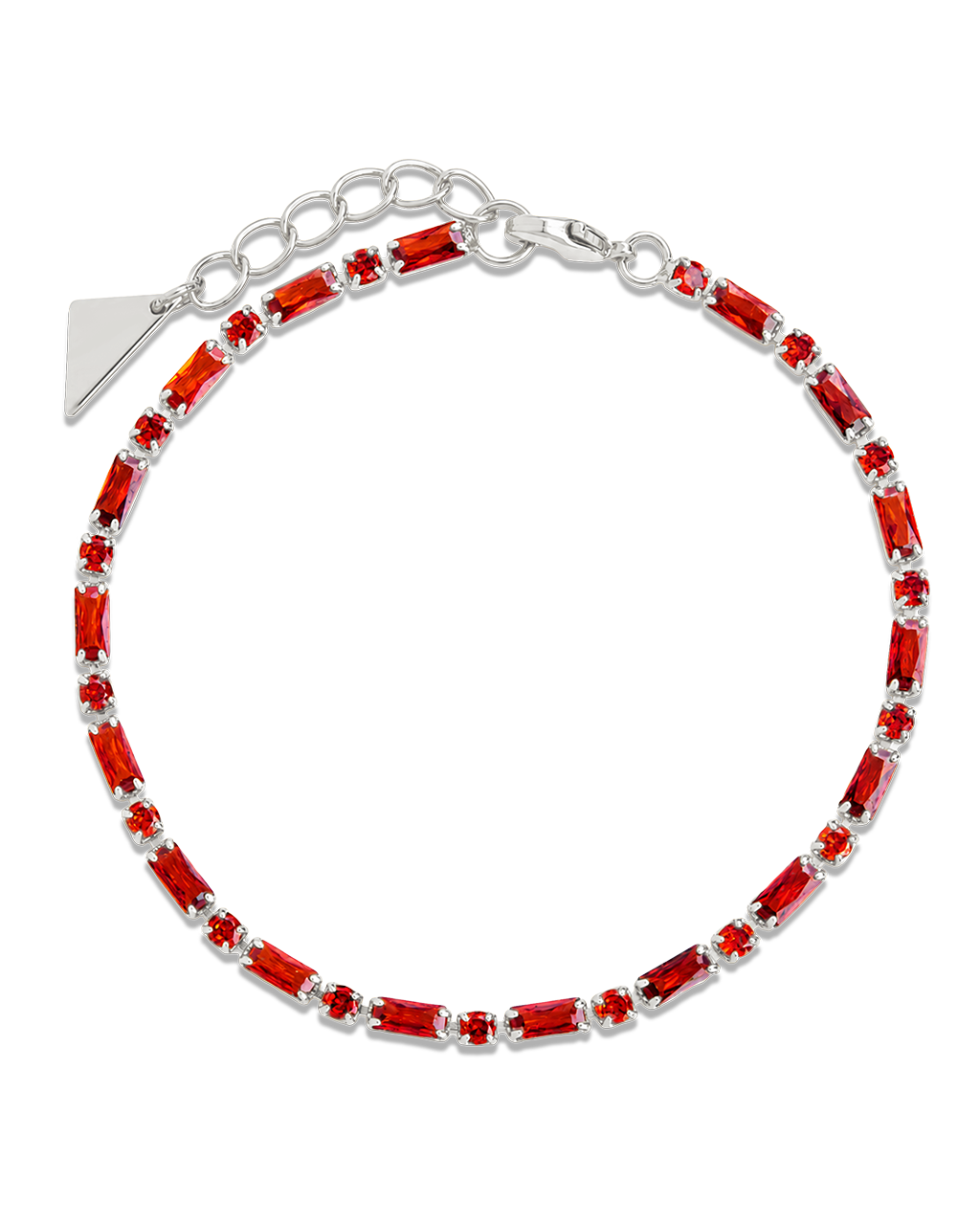 Georgia Garnet CZ Tennis Bracelet