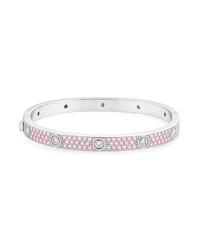 Lumière Pink CZ Bangle