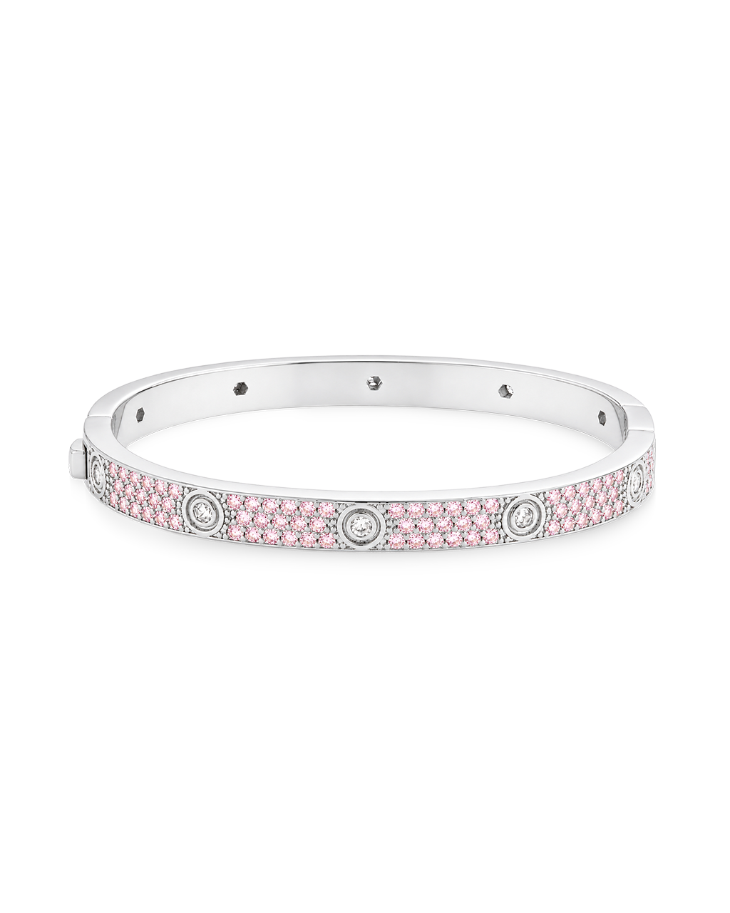 Lumière Pink CZ Bangle