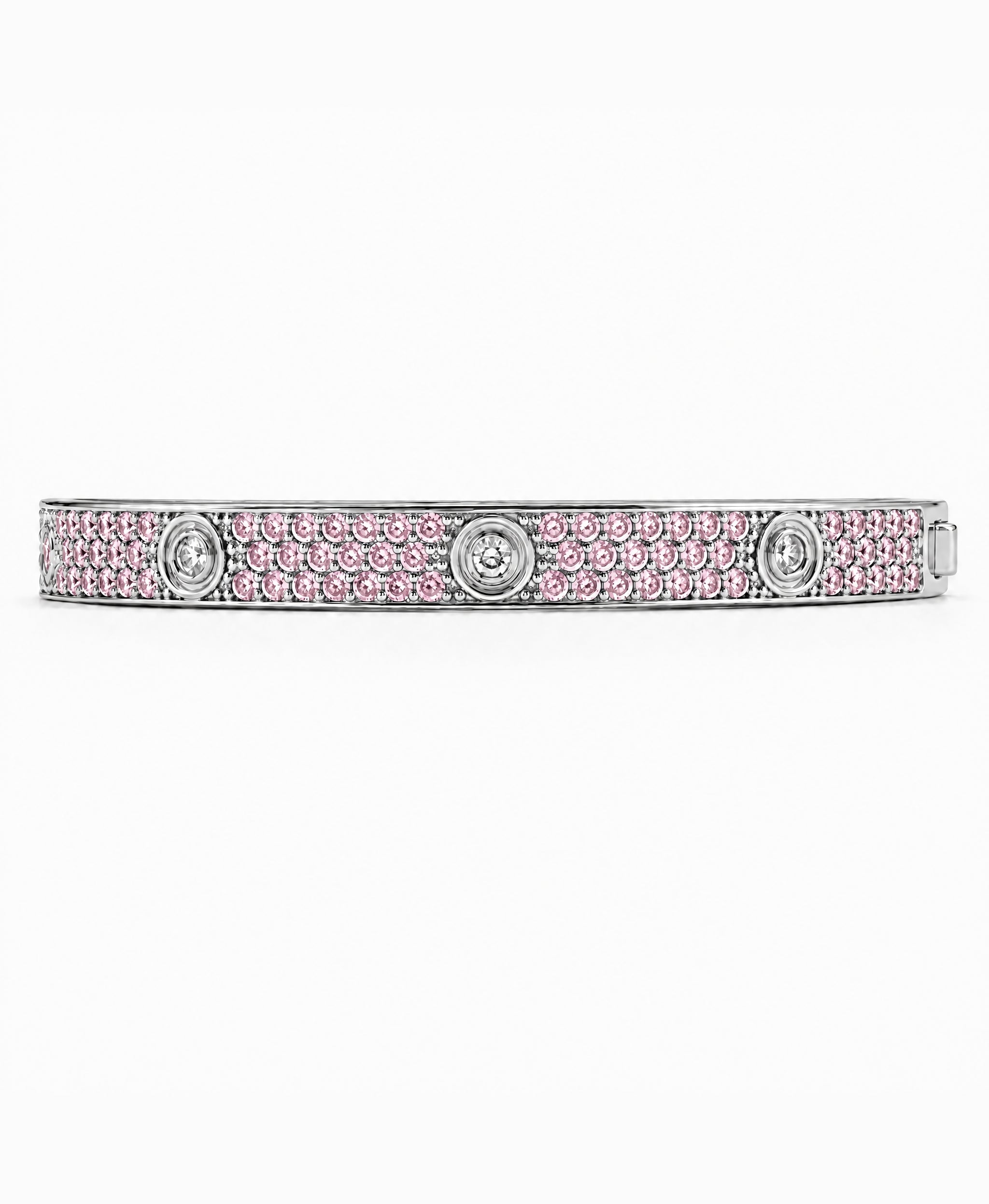 Lumière Pink CZ Bangle