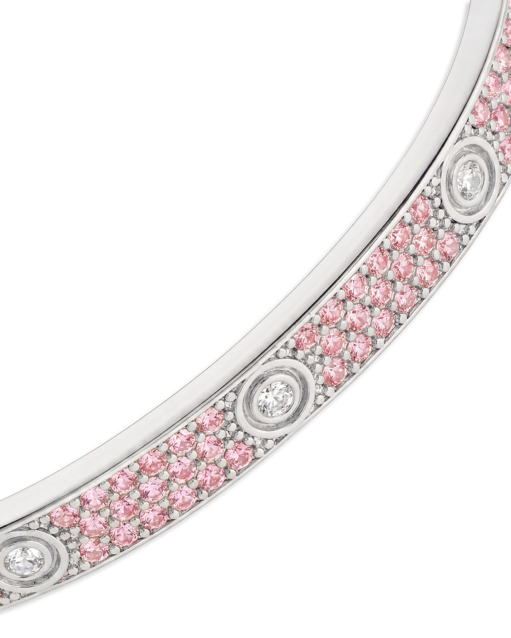 Lumière Pink CZ Bangle