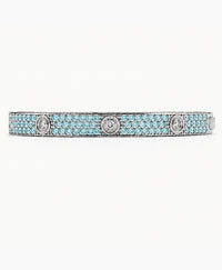 Lumière Aquamarine CZ Bangle