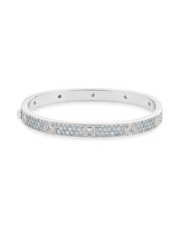 Lumière Aquamarine CZ Bangle