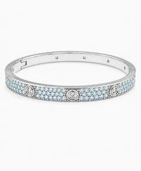 Lumière Aquamarine CZ Bangle
