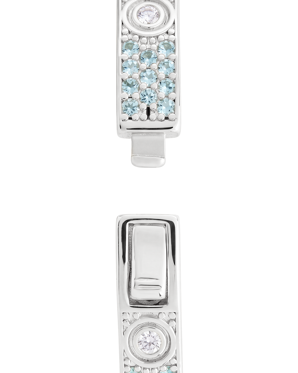 Lumière Aquamarine CZ Bangle