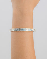 Lumière Aquamarine CZ Bangle