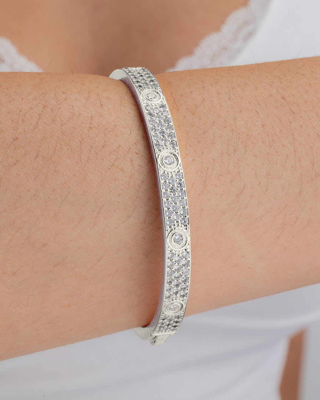 Lumière Clear CZ Bangle