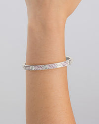 Lumière Pink CZ Bangle