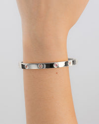 Verona Pink CZ Bangle