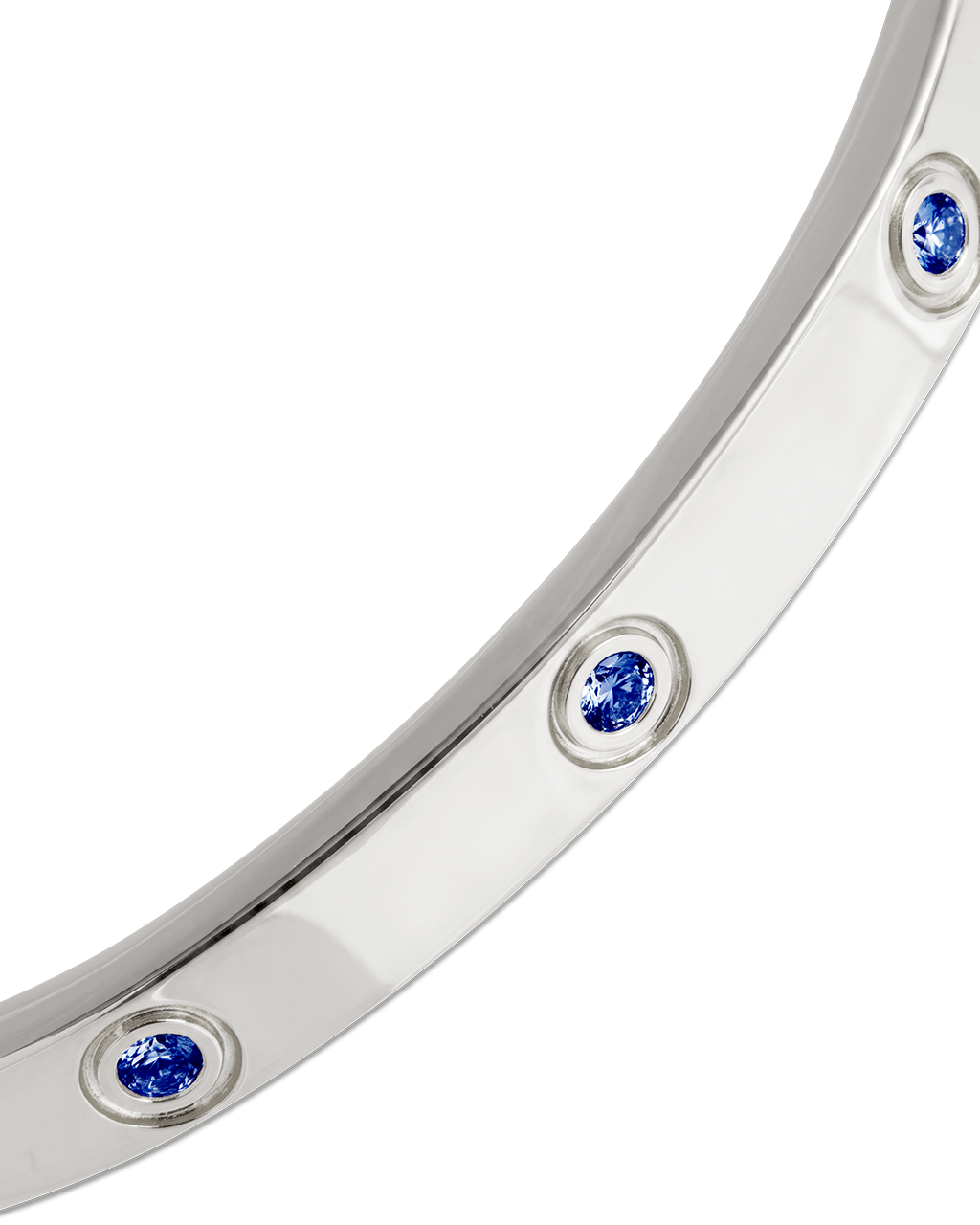 Verona Sapphire CZ Bangle