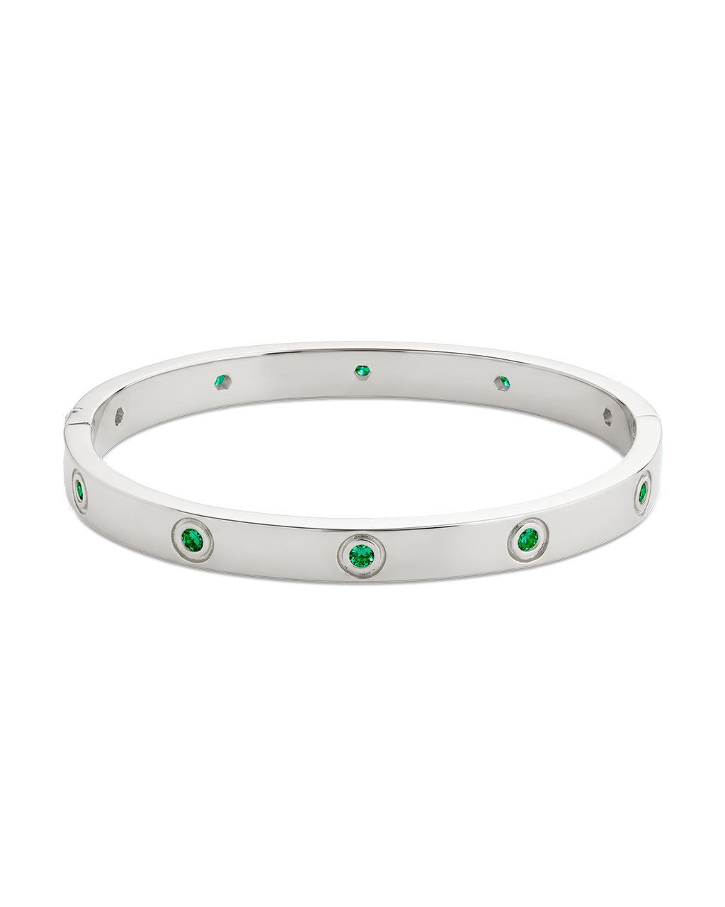 Verona Emerald CZ Bangle