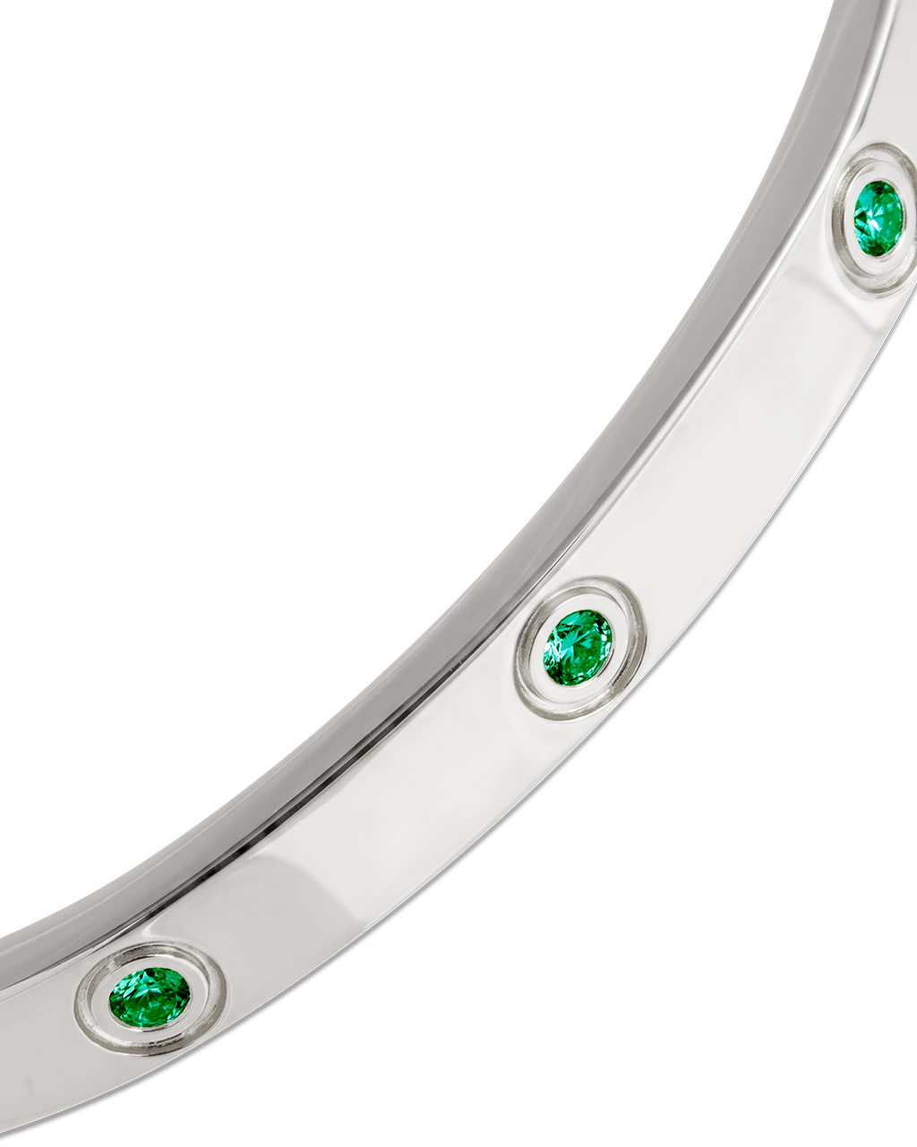 Verona Emerald CZ Bangle