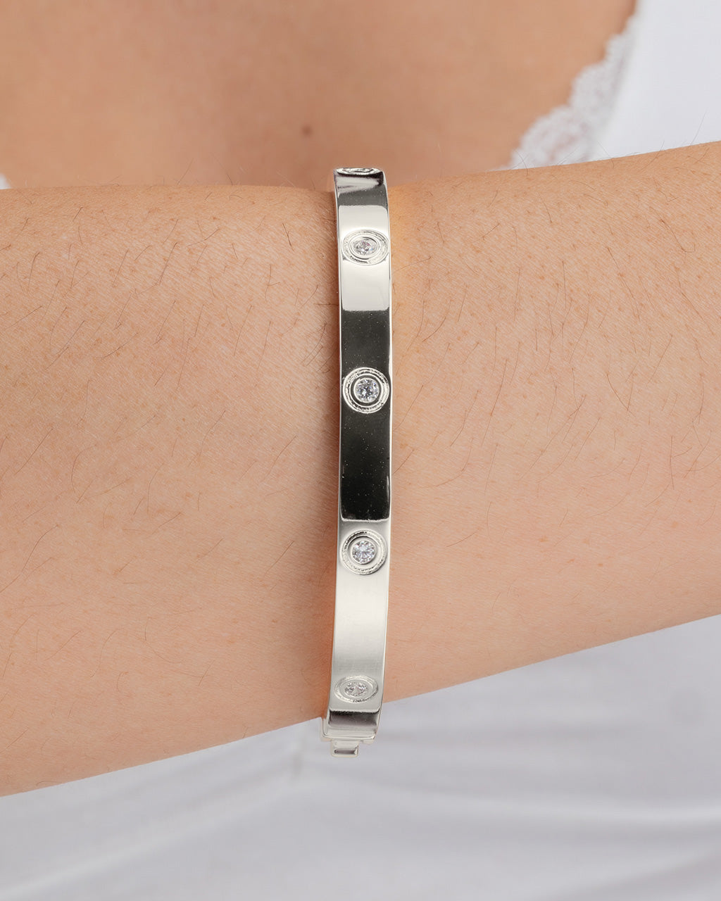 Verona Clear CZ Bangle