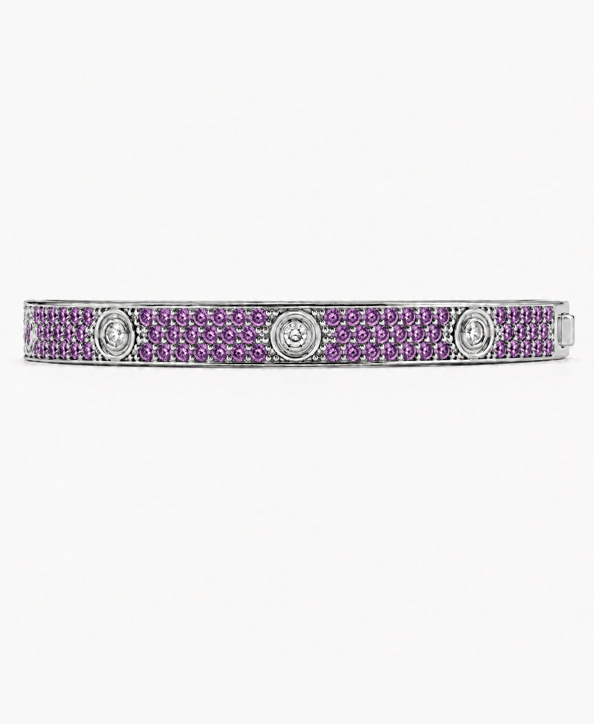 Lumière Amethyst CZ Bangle