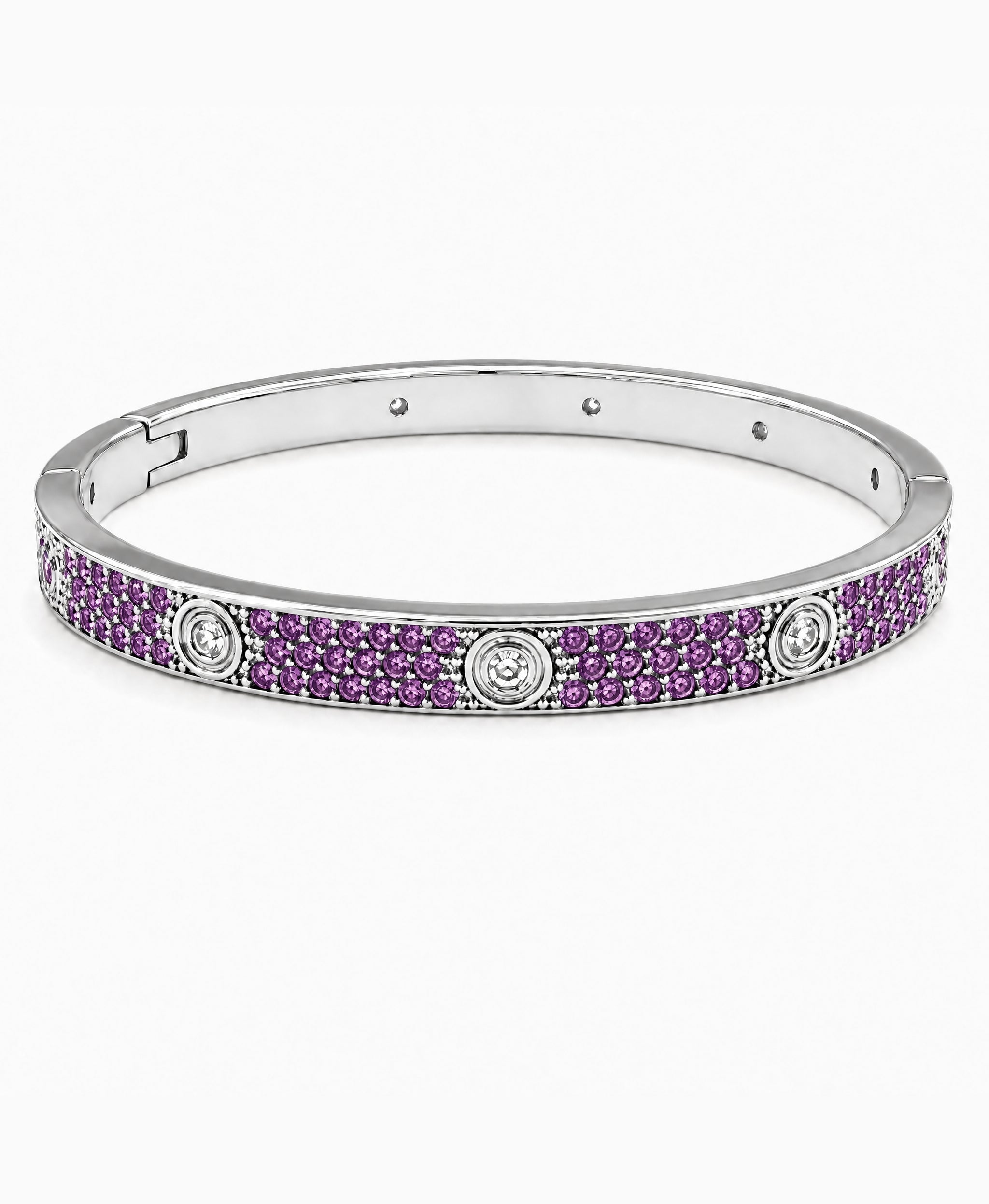 Lumière Amethyst CZ Bangle