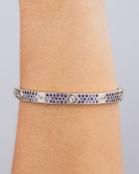 Lumière Amethyst CZ Bangle