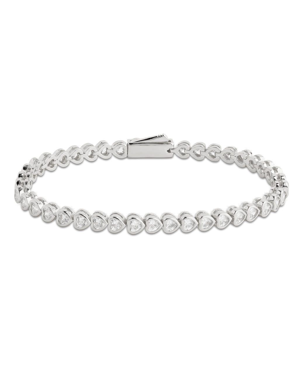Helene Heart Cut Tennis Bracelet