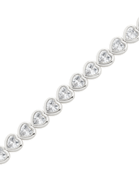 Helene Heart Cut Tennis Bracelet