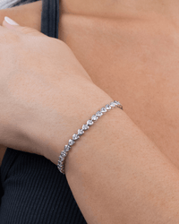 Helene Heart Cut Tennis Bracelet