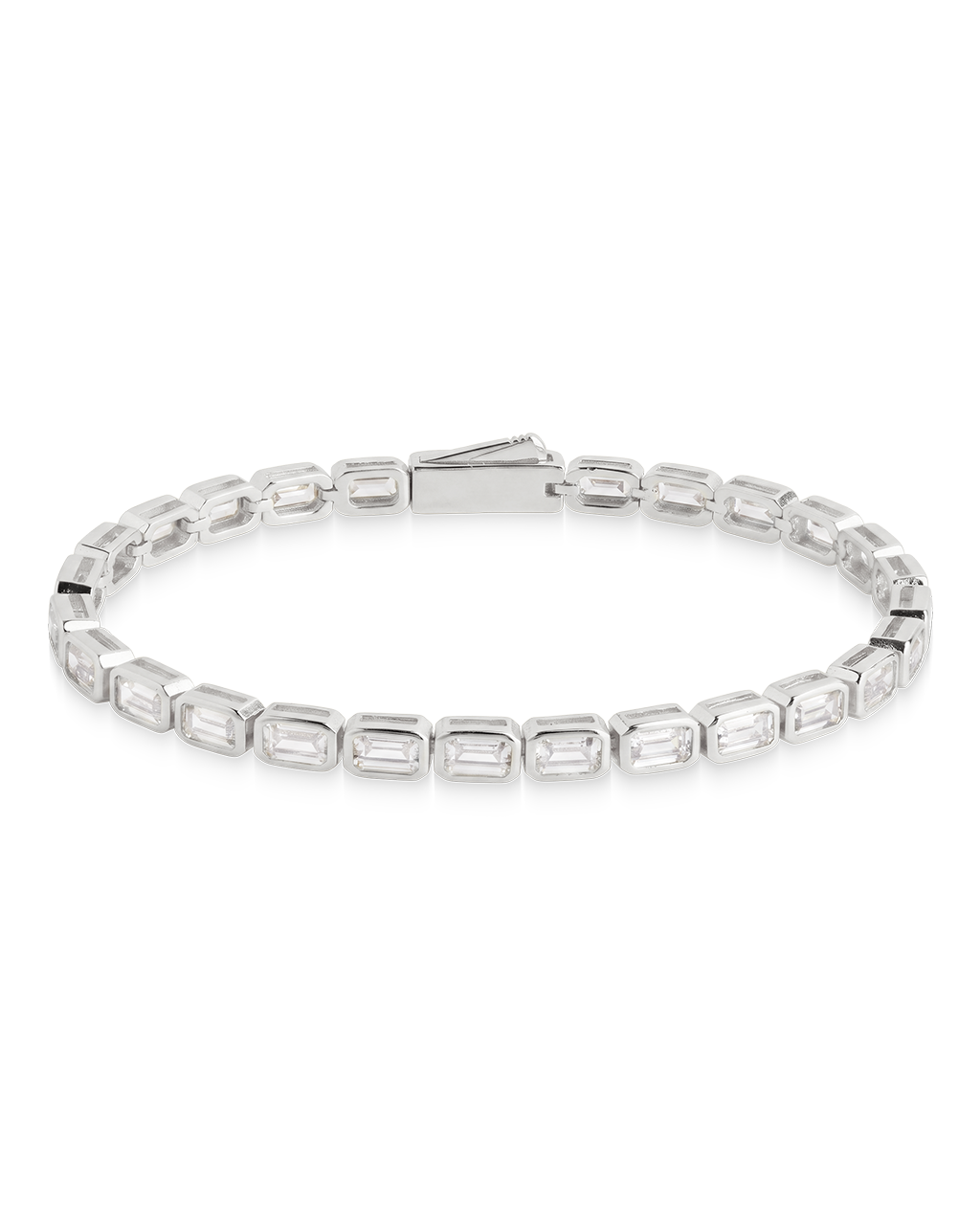 Helene Emerald Cut Tennis Bracelet