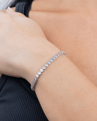 Helene Cushion Cut Tennis Bracelet