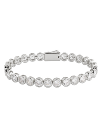 Helene Bezel CZ Tennis Bracelet