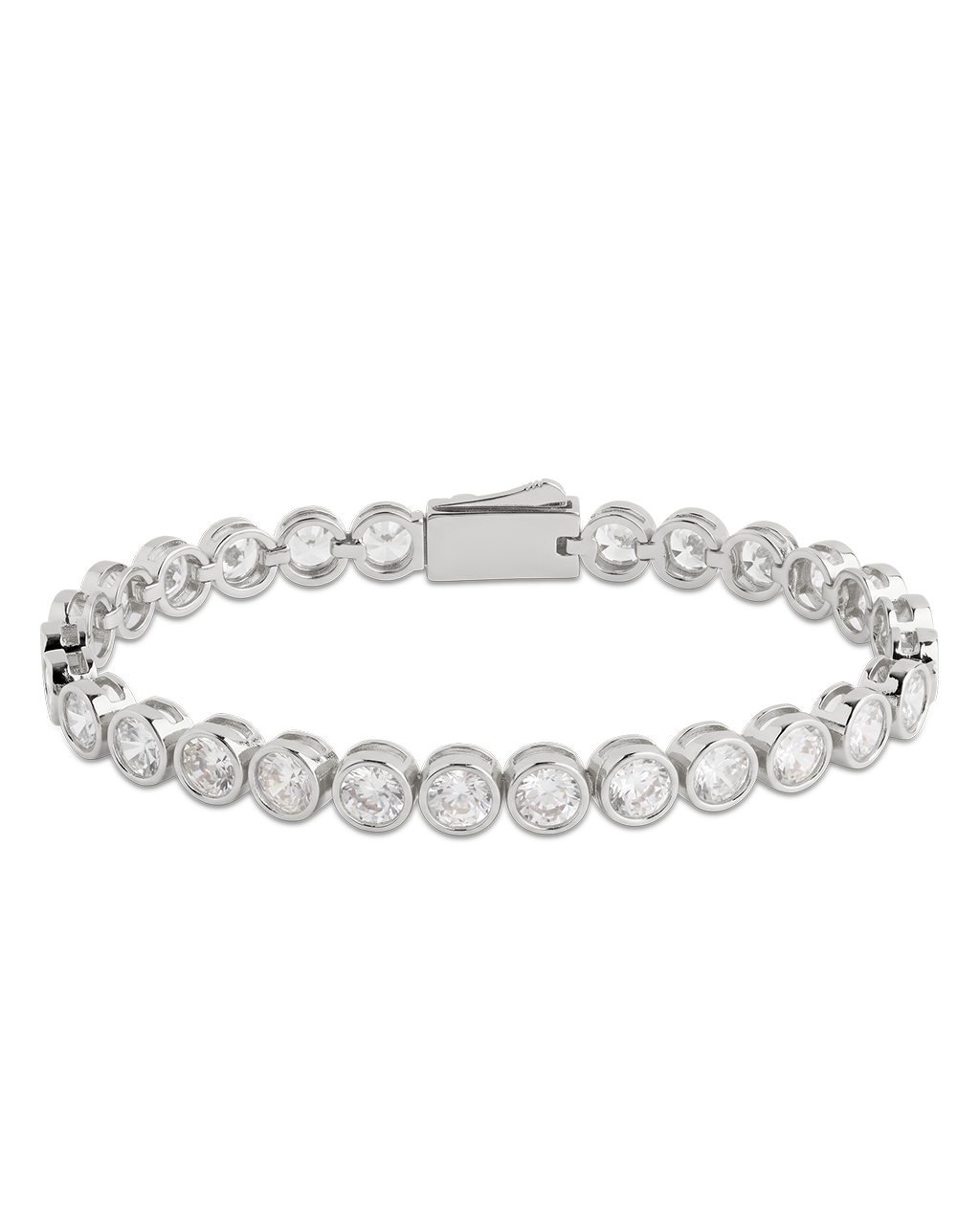 Helene Bezel CZ Tennis Bracelet