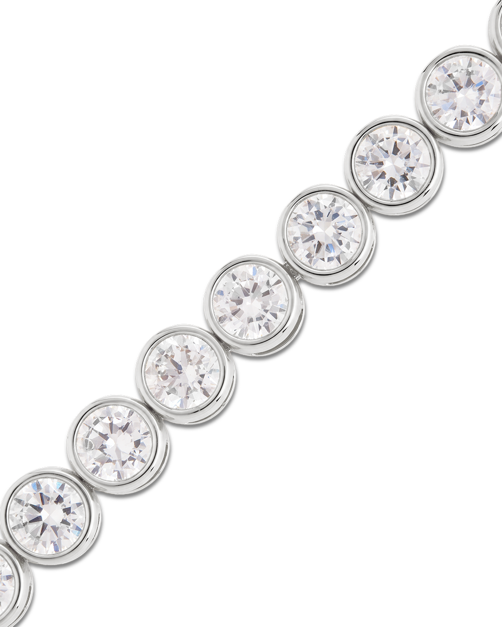 Helene Bezel CZ Tennis Bracelet
