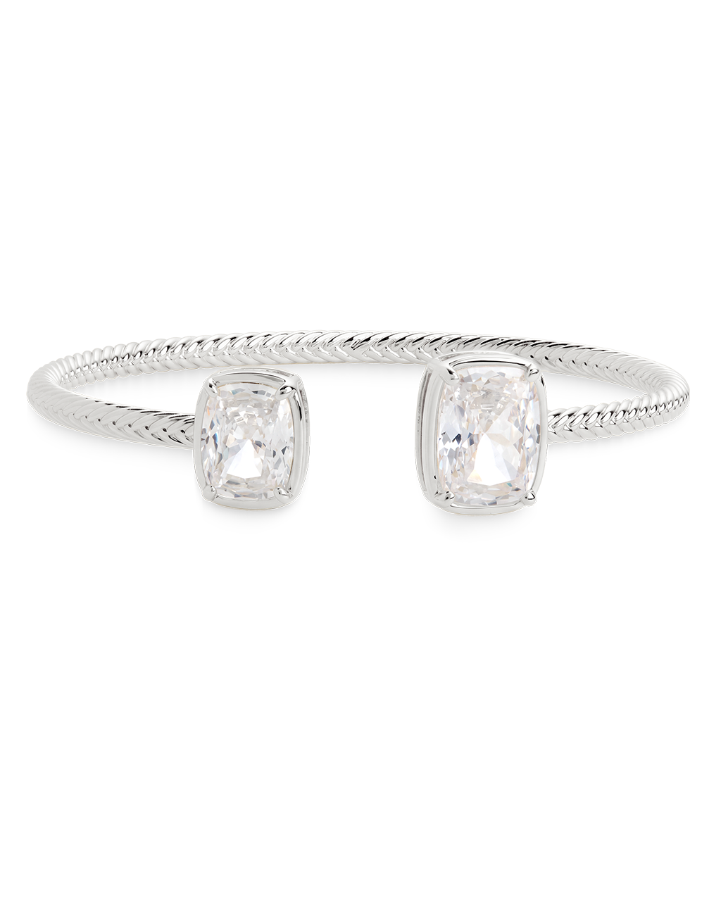 Elongated Cushion Cuff Bangle