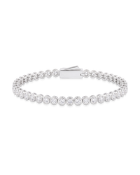 Helene Bezel CZ Tennis Bracelet
