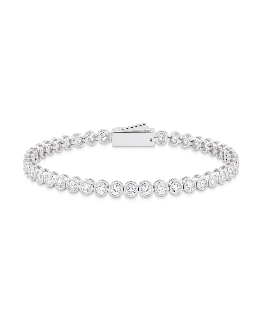 Helene Bezel CZ Tennis Bracelet