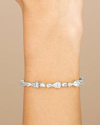 Sterling Silver Wyatt CZ Tennis Bracelet - Sterling Forever