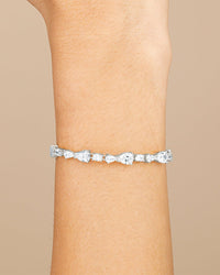 Sterling Silver Wyatt CZ Tennis Bracelet - Sterling Forever