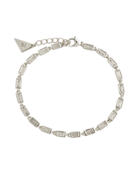 Sterling Silver Kenzie Baguette Sparkle Chain Bracelet