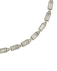 Sterling Silver Kenzie Baguette Sparkle Chain Bracelet