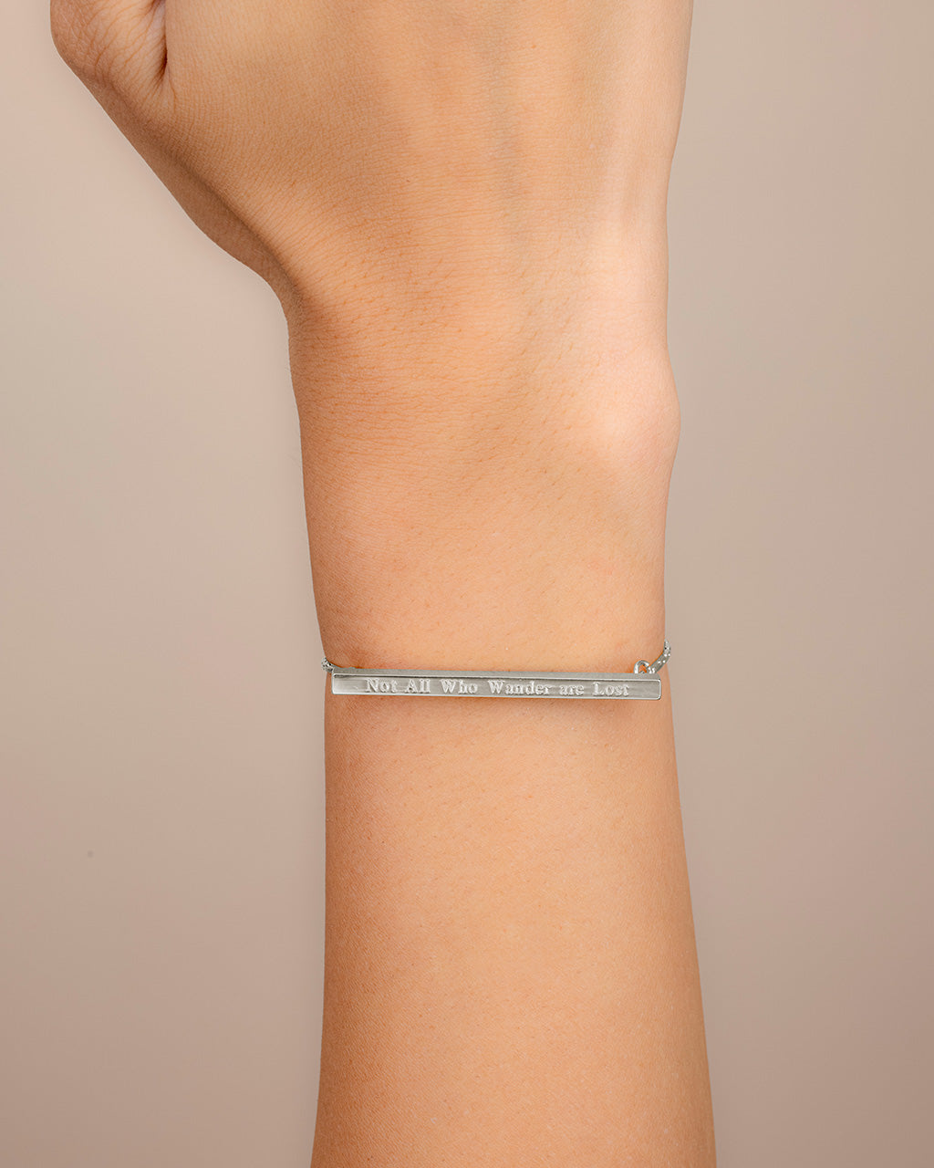Inspirational Bar Slider Bracelet