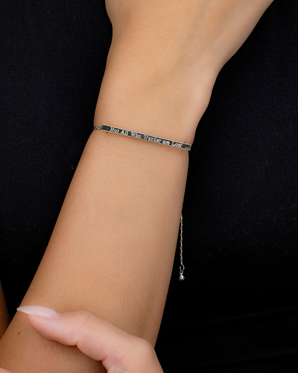 Inspirational Bar Slider Bracelet