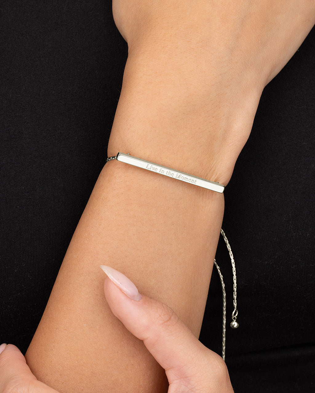 Inspirational Bar Slider Bracelet