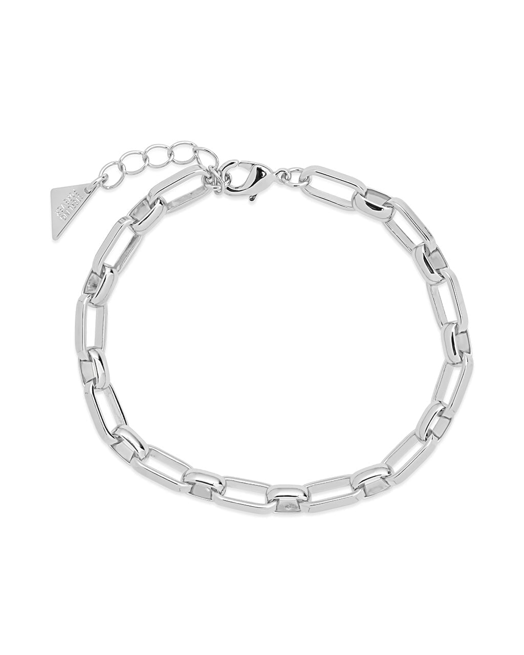 CZ Beaded Bracelet & Paperclip Chain Bracelet Set of 2 Bracelet Sterling Forever 