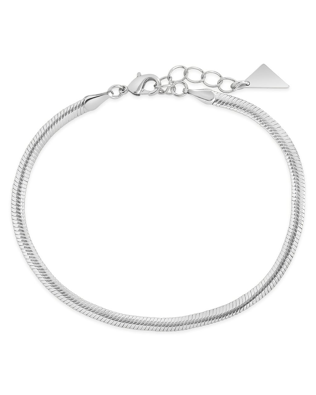 Cami Herringbone Chain Bracelet - Sterling Forever