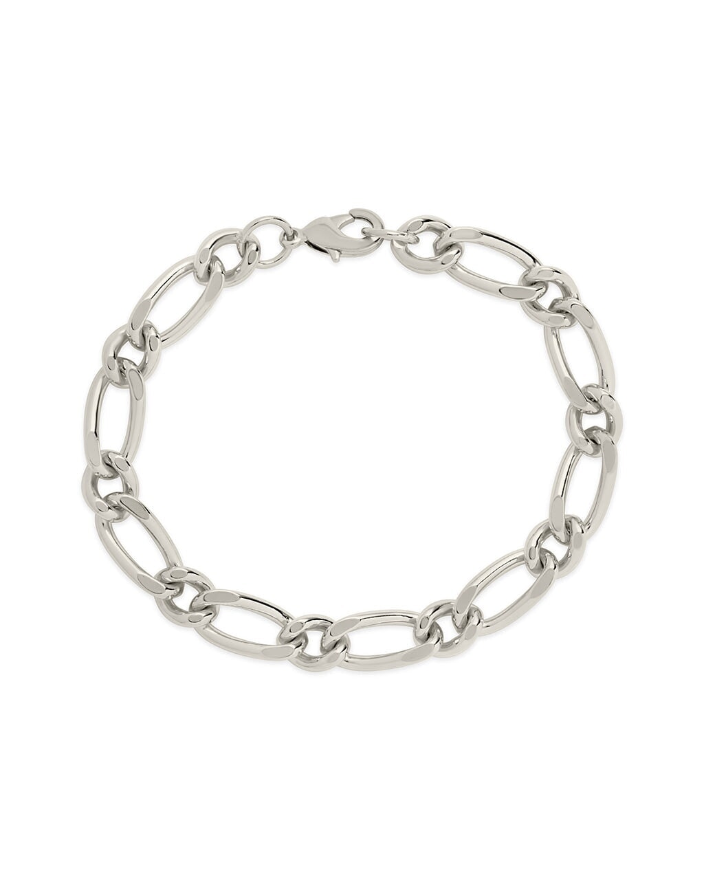 Men's Chunky Chain Link Bracelet Bracelet Sterling Forever Silver 