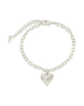 Beating Heart Charm Bracelet - Sterling Forever