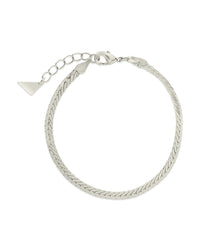 Bentley Flat Herringbone Chain Bracelet - Sterling Forever