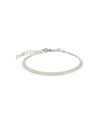Bentley Flat Herringbone Chain Bracelet - Sterling Forever